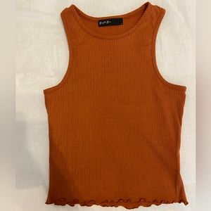 Rust Cropped Tank